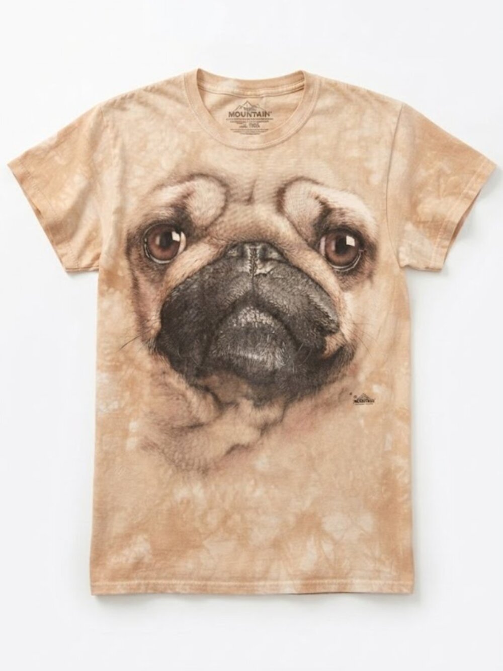 Oversized Pug Face Dog T-Shirt